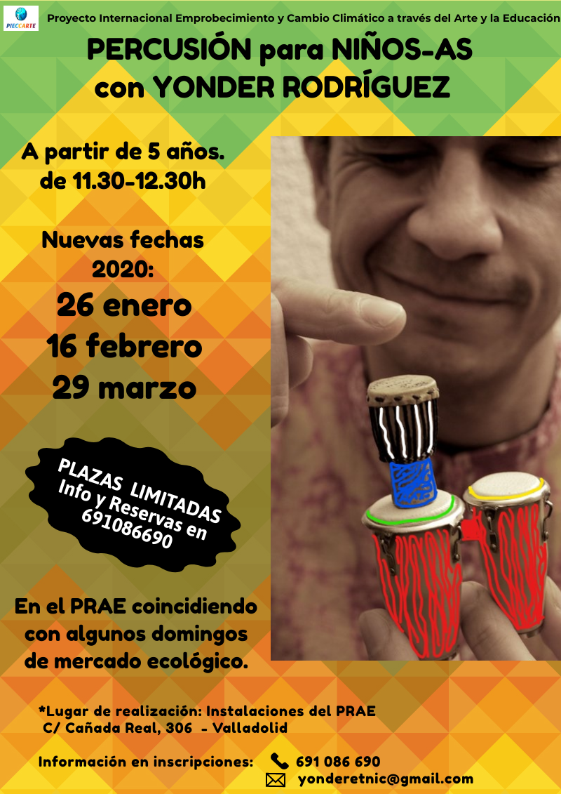 Percusión para NIÑOS - AS con YONDER