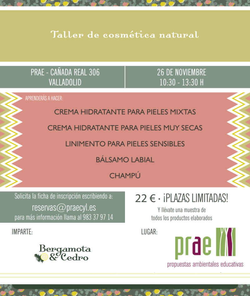 TALLER DE COSMÉTICA NATURAL