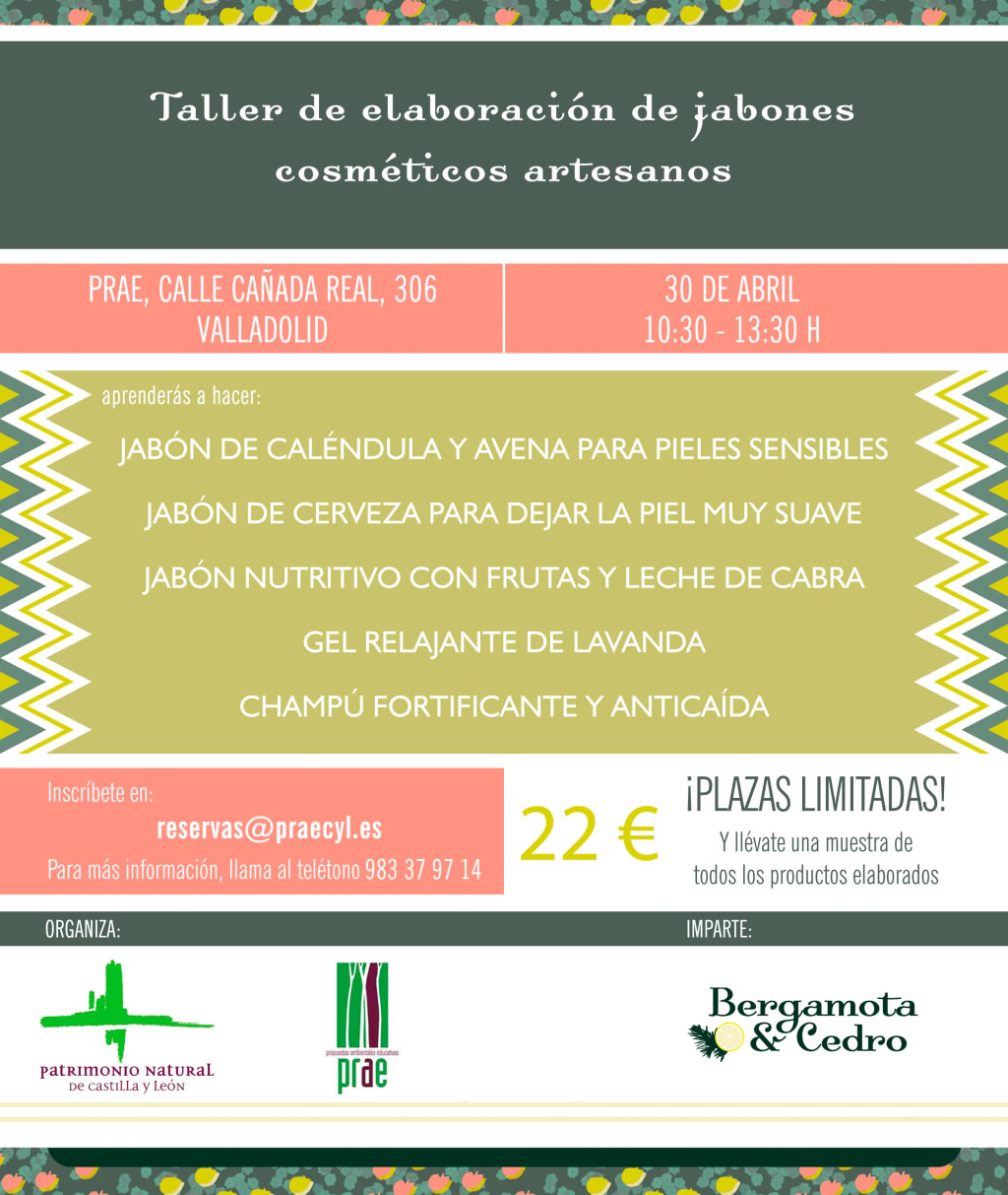 Taller de elaboración de jabones cosméticos artesanos